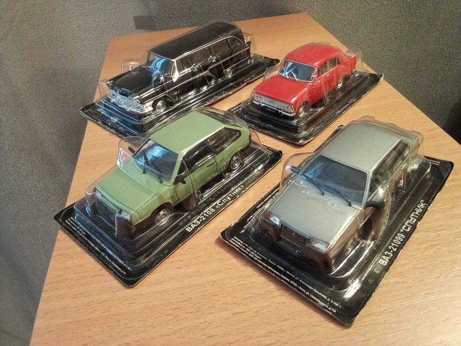 Масштабные модели машин 1:43 DeAGOSTINI Металл , новые + ЖУРНАЛЫ