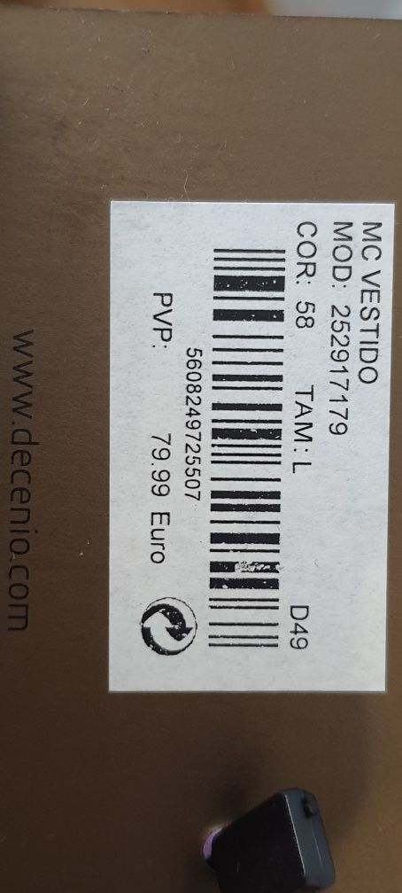 Vestido Decenio novo