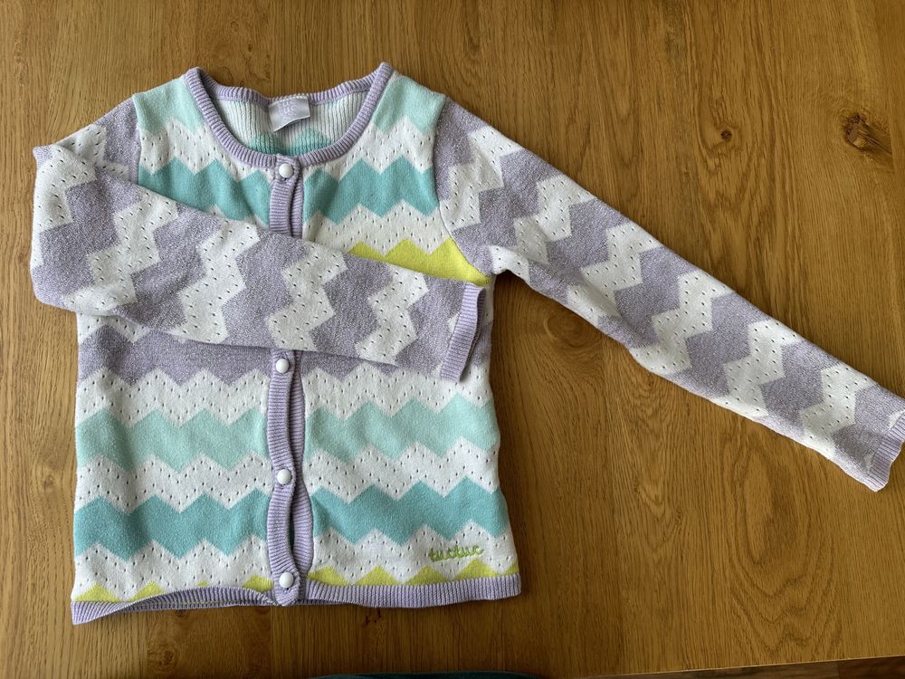 Sweter sweterek dla dziewczynki fioletowy liliowy Tuc Tuc 104/110