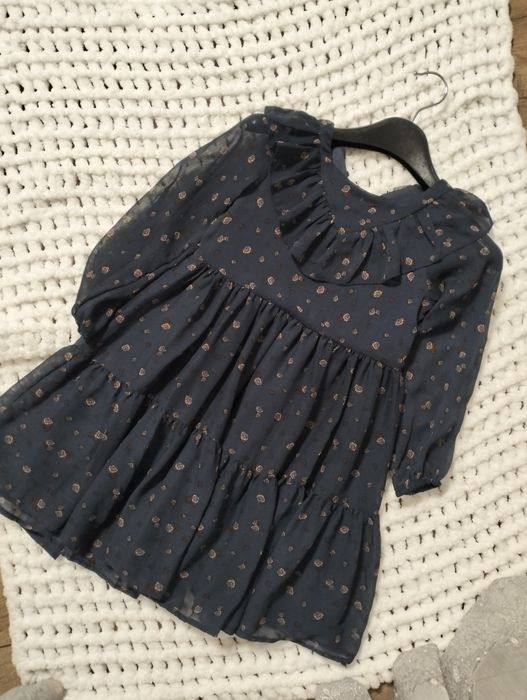 Шифонова святкова сукня на дівчинку 5-6 р.