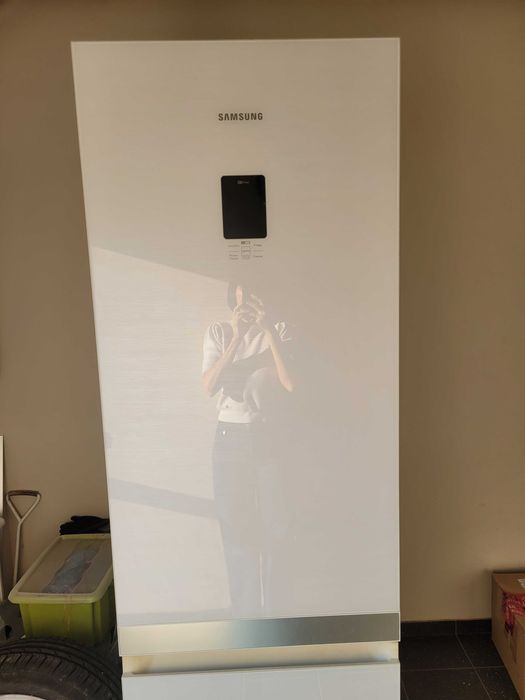 Lodówki-zamrażarka Samsung białe szkło