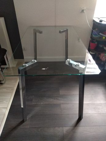 Stół szklany 140x75x80 cm