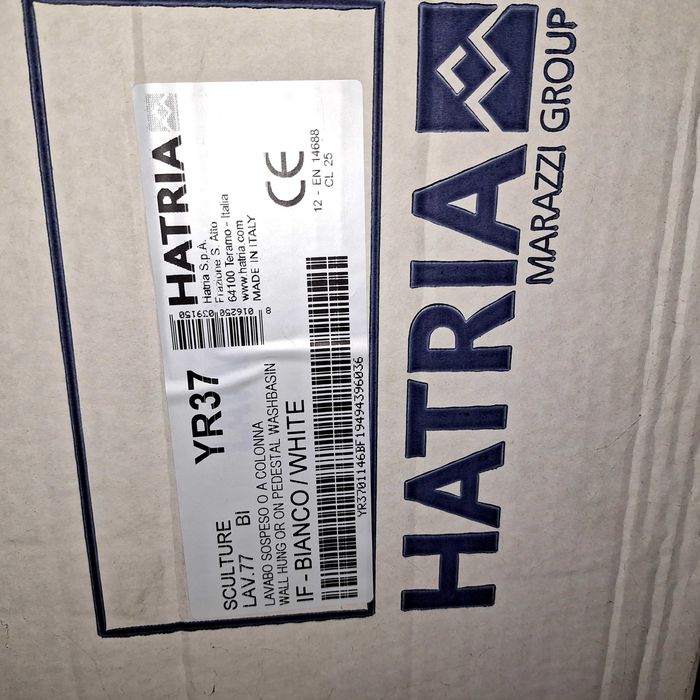 HATRIA Sculture Умывальник раковина белая 77см Италия/Villeroy&Boch/