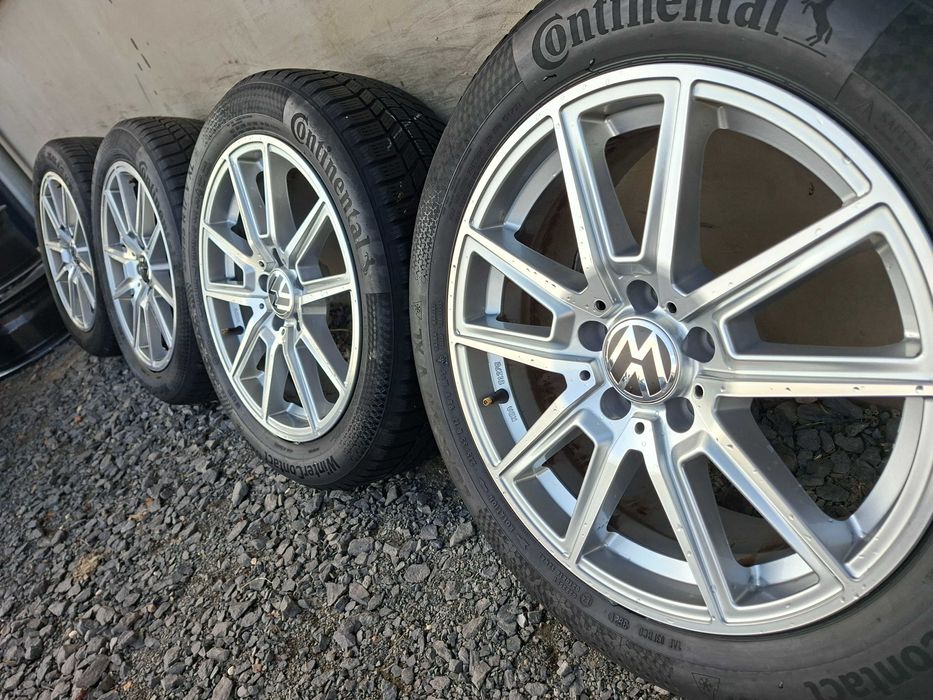 [K53] KOŁA ZIMOWE,ALUFELGI 17'' 5x112 VW Passat B8,T-Roc,Karoq,Skoda.