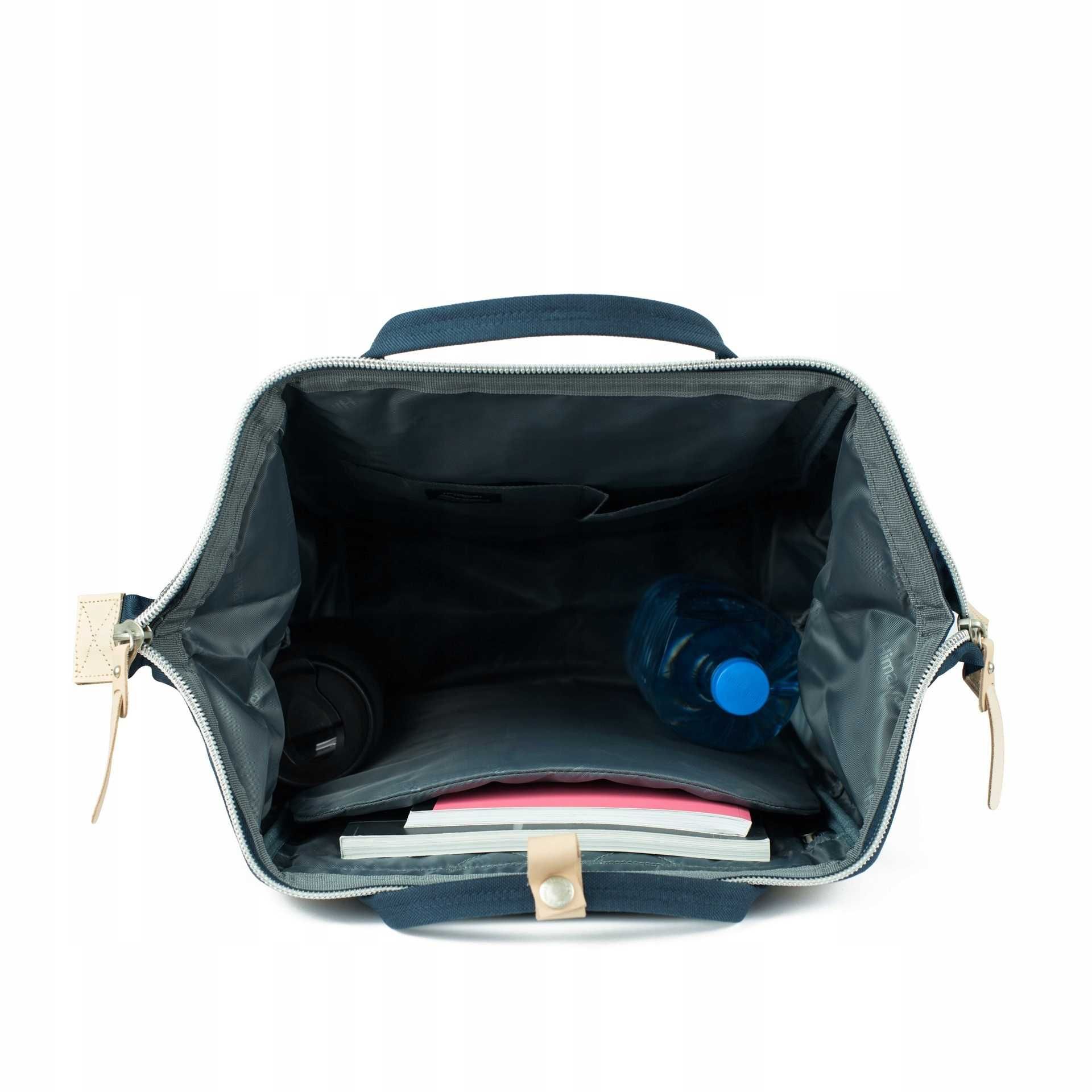 Himawari 9001 wodoodporny plecak na laptopa bordowy z portem USB