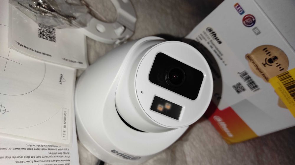 Камера відеоспостереження Dahua 5Mp 2,8 мм відеонагляд мікрофон аудіо