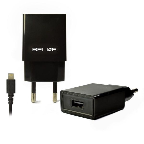 Beline Ład. Siec. 1Xusb + Lightning 1A Czarna/Black Iphone 5/6/7/8/X