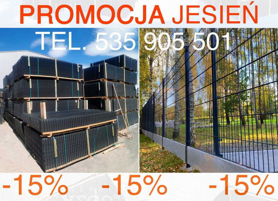Ogrodzenie panelowe Panele ogrodzeniowe siatka 3D podmurówka gładka
