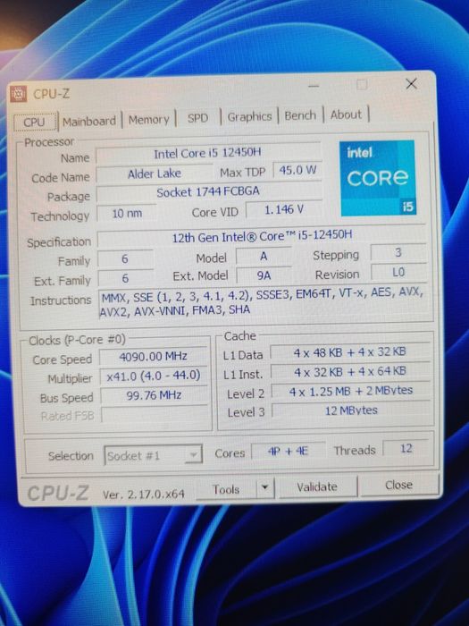 Notebook Lenovo i5 12°