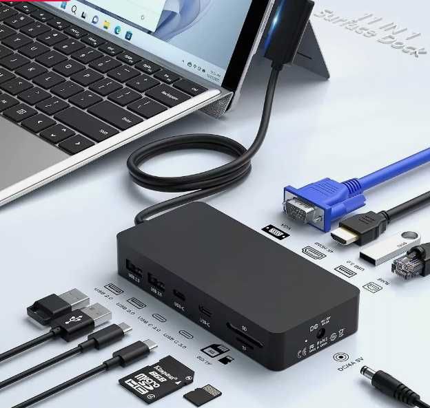 Surface Dock stacja dokująca 4K HDMI+VGA, do Surface Pro 9/8/X/7/6/5/4