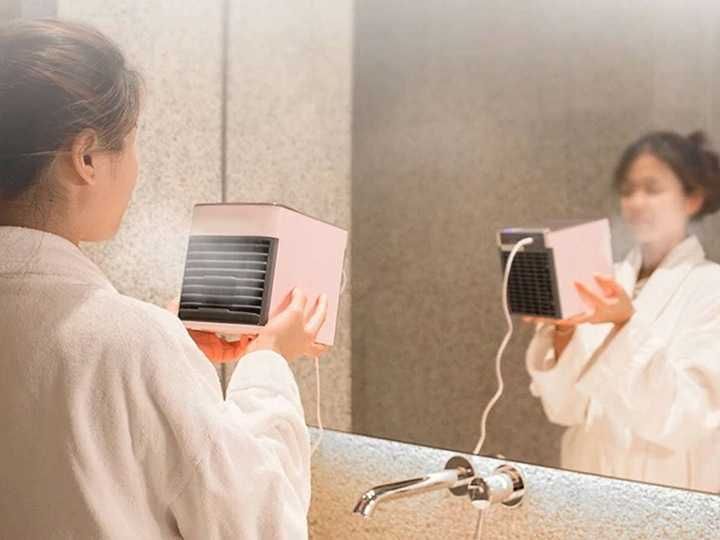 Wiatrak ochłodzenie KLIMATYZATOR wentylator MINI POKOJOWY przenośny