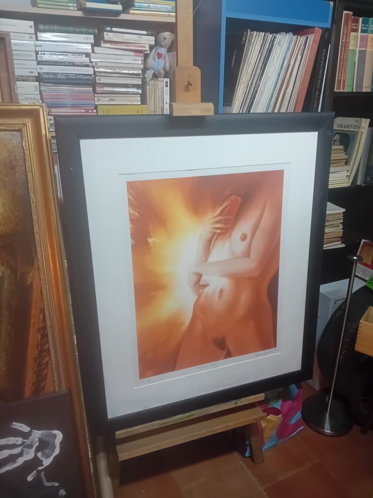 Serigrafia de Vieira  Baptista  com 86 x 100
