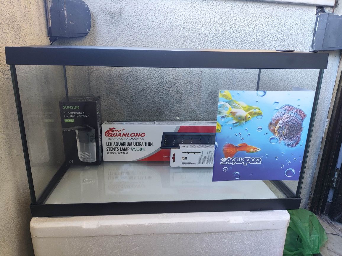 Aquário completo 60cm novo