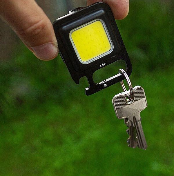 Wielofunkcyjna Mini Latarka Led, Brelok Do Kluczy, Magnes, Usb C, Otwi