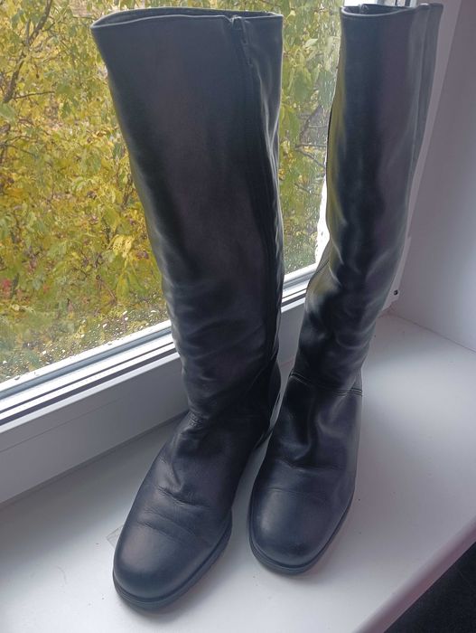 Зимові жіночі чоботи з натурального хутра та шкіри. 39р