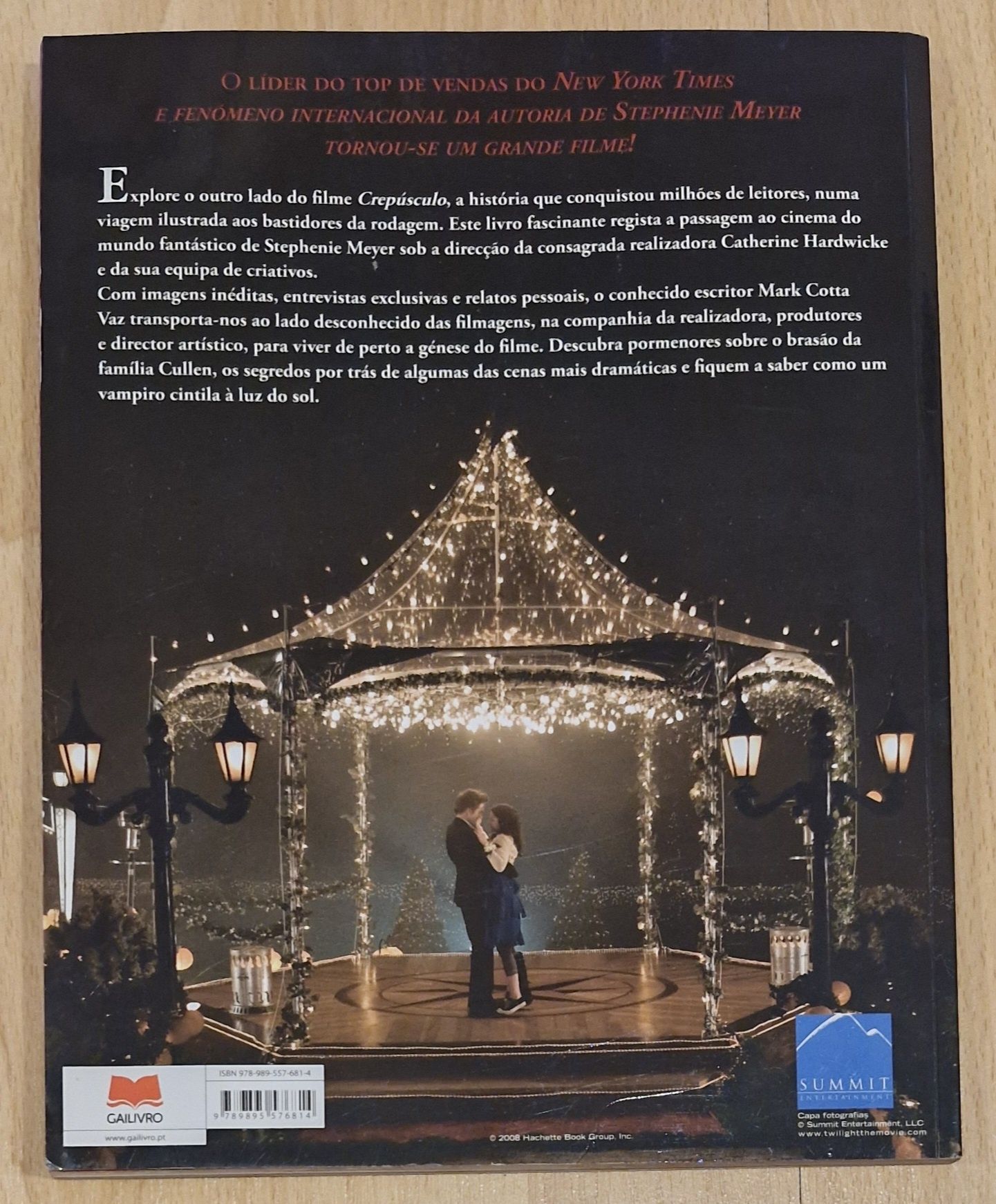 Livro Crepúsculo bastidores do filme