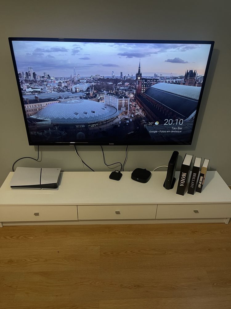 móvel de tv branco