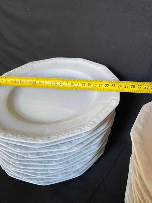 Komplet talerzy obiadowych Rosenthal Maria 12 osób płytkie i głębokie