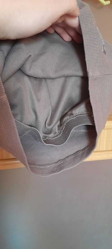 brązowy kawowy crop top dekolt halter