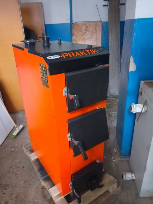 Котел шахтный! Твердотопливный котел! Холмова Кирша, с плитой, Достав