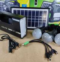 Фонарь с лампочками, повербанк с солнечной батареей Gdlite GD 1