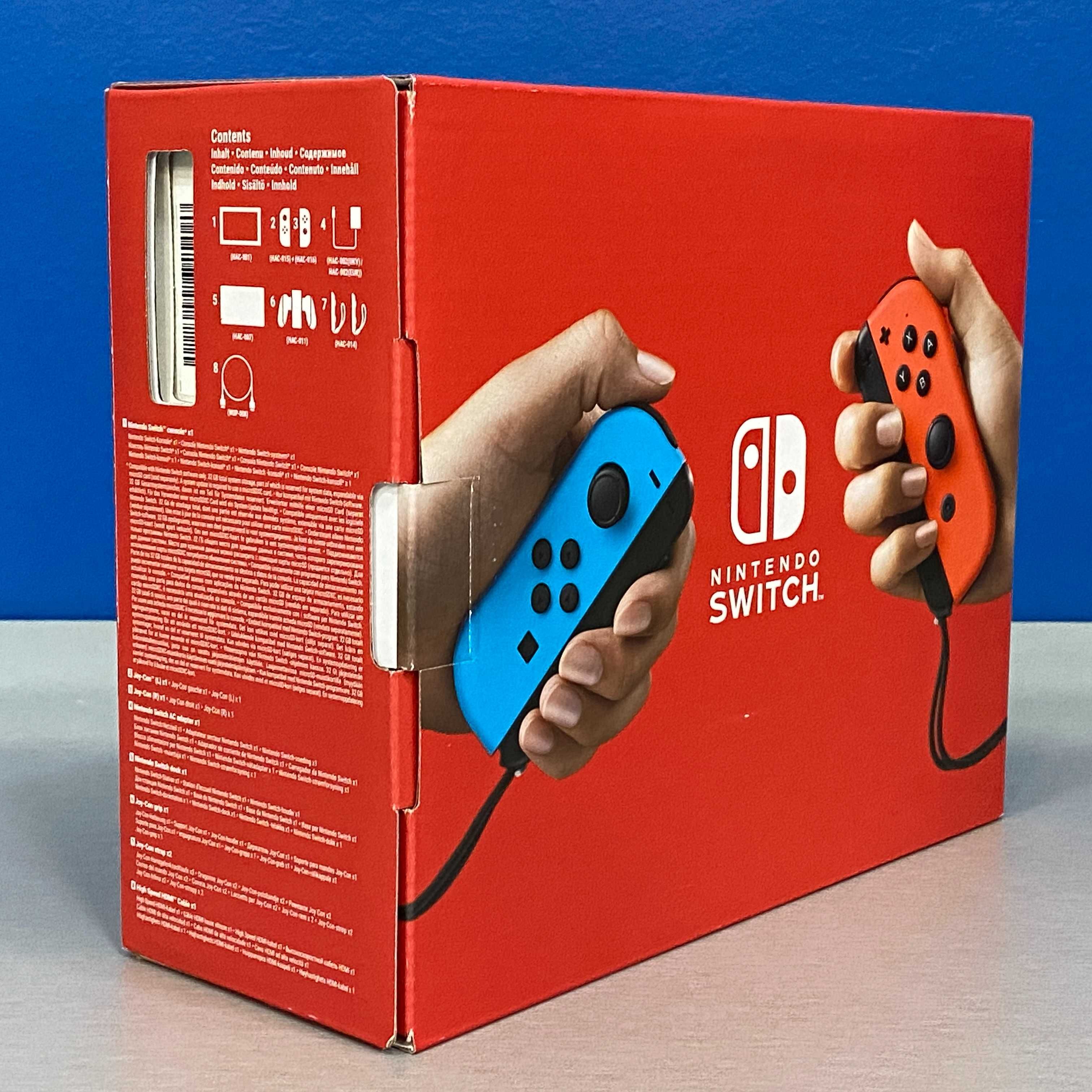 Nintendo Switch V2 (Neon Blue/Red) - NOVA