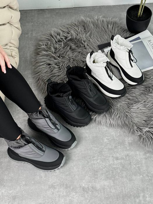 Дутики непромокашки, сірі, білі, чорні