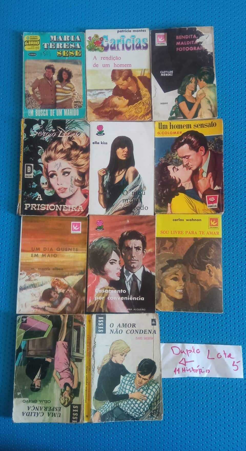 Lotes Mini Livros Antigos - Selene, Carlos Santander, Corin Tellado