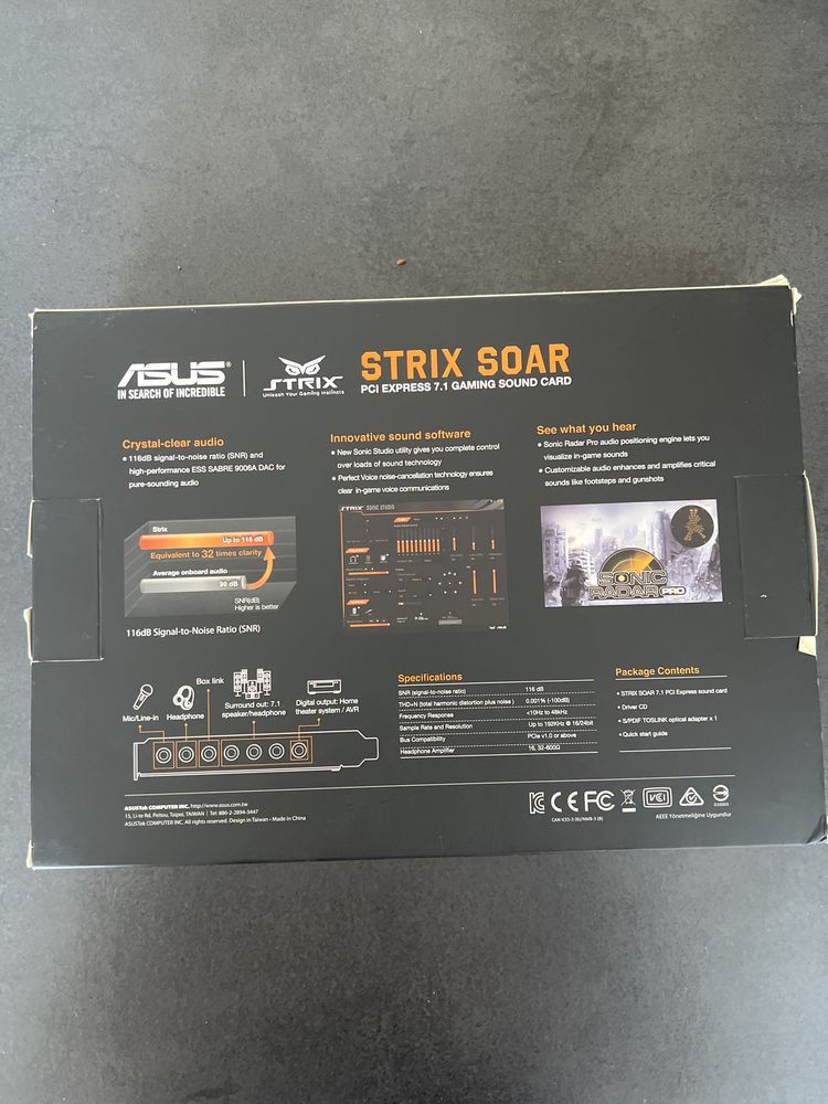 Звуковая карта Asus Strix Soar