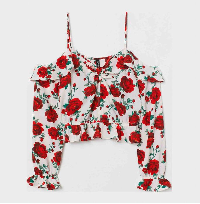 Топ h&m з відкритими плечима