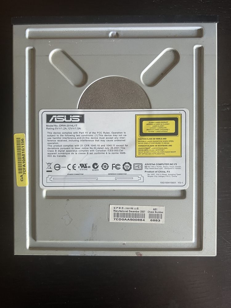 Drive DVDRW Asus