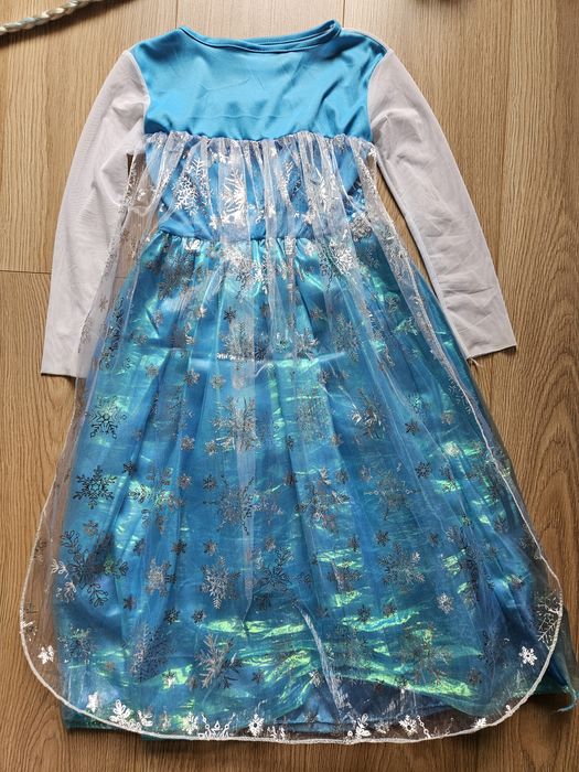 Strój,  kostium, przebranie Elza Kraina Lodu rozmiar. 120 cm