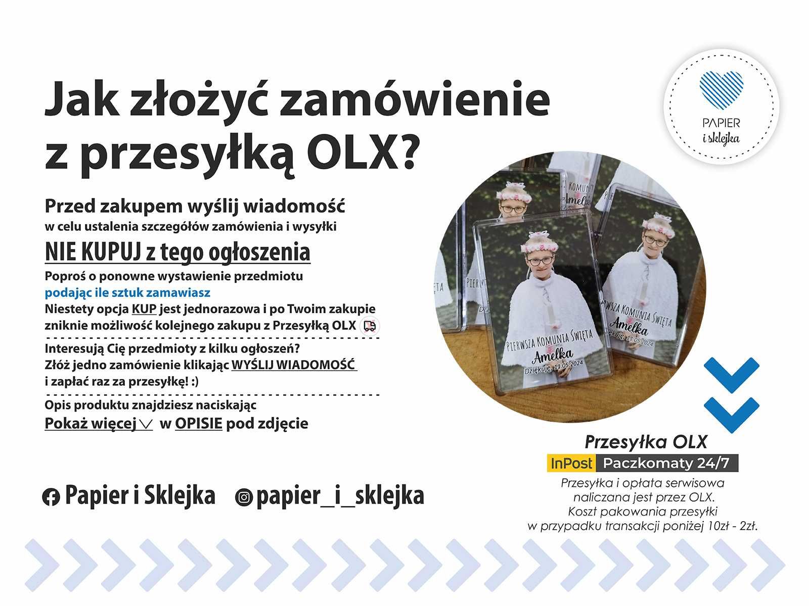 Magnes ze zdjęciem Podziękowanie dla gości