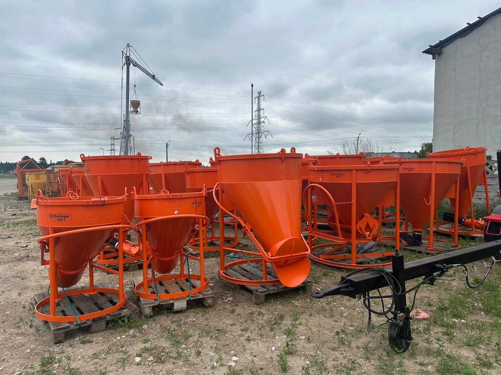 Pojemnik zbiornik dźwigowy na beton śmieci gruz EICHINGER Ocynk 1000L