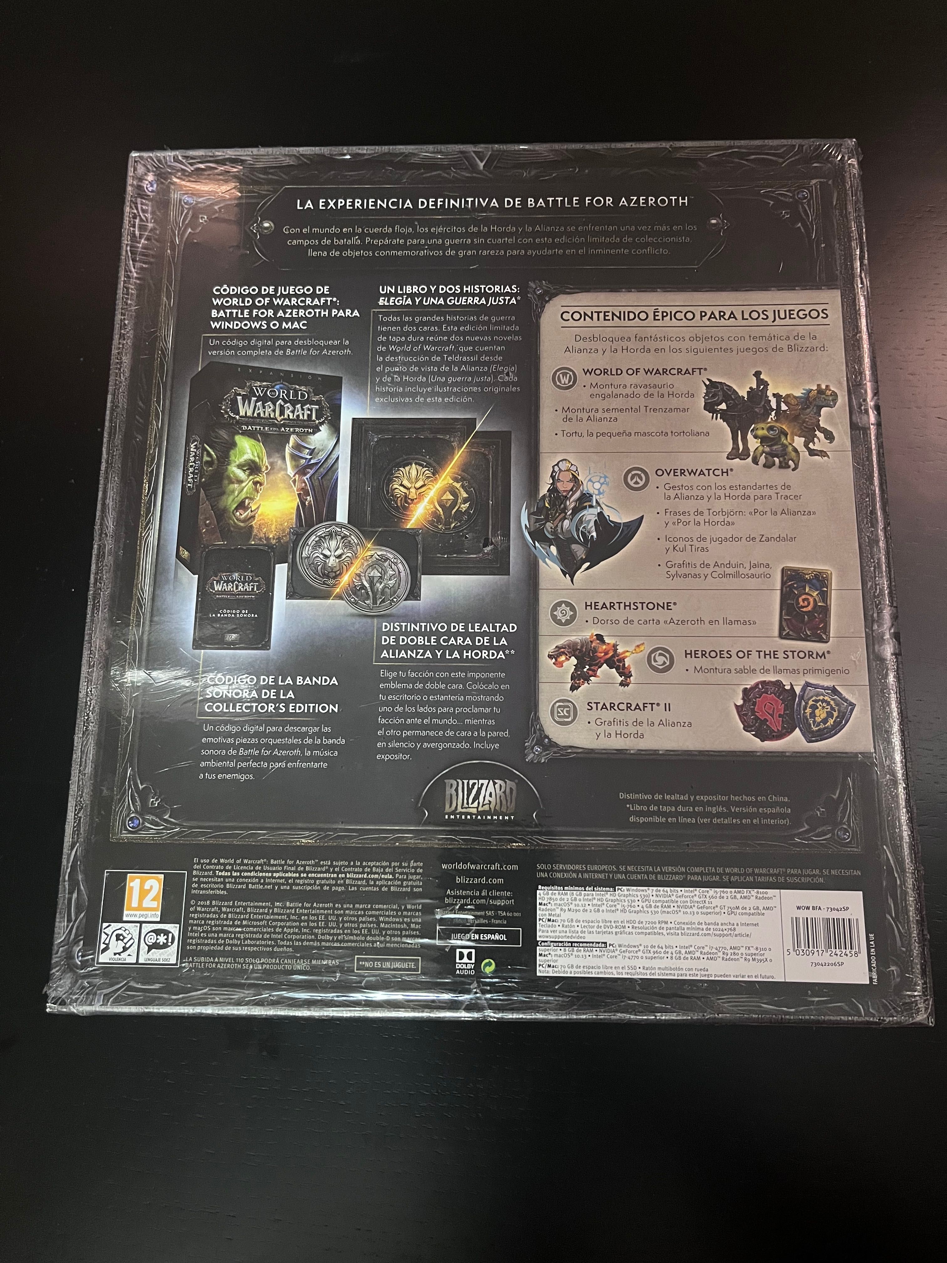 World of Warcraft BFA collectors edition - Selado