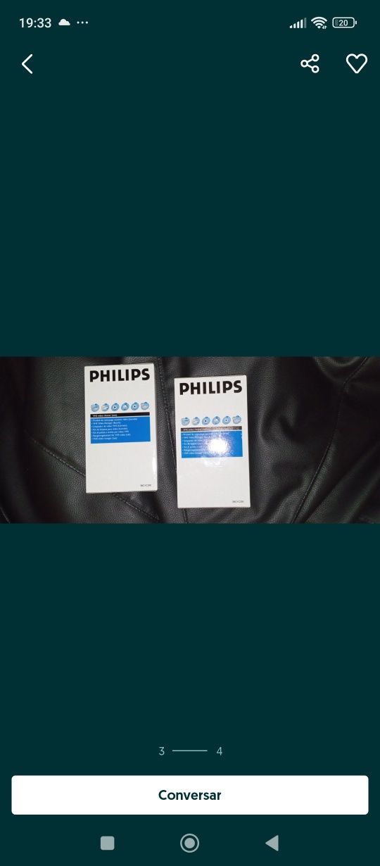 Cassete limpeza VHS Philips