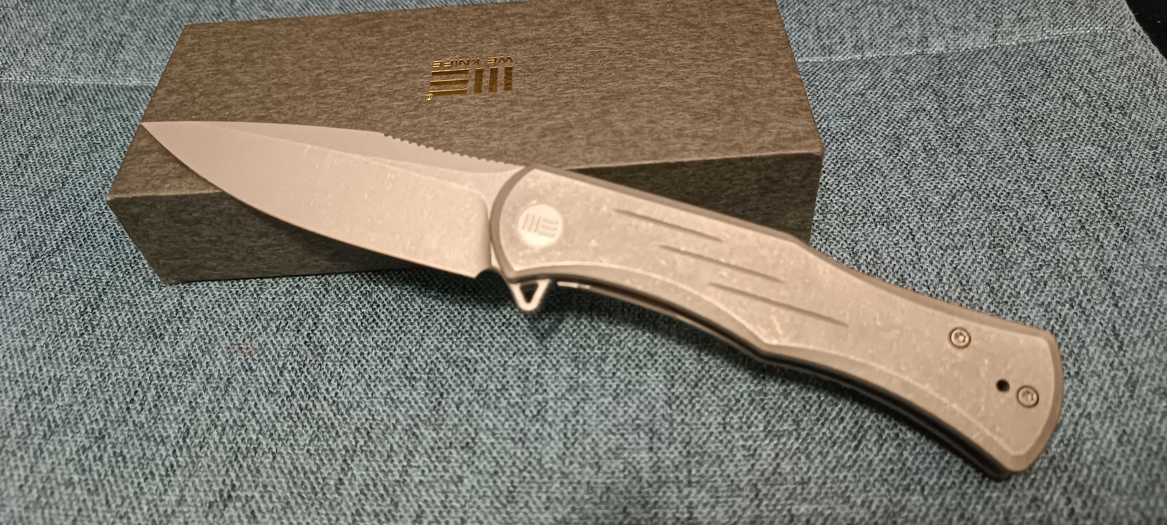 Складной нож We Knife Primoris CPM-20CV Титан