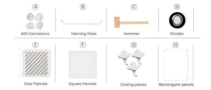 Шафа купе з дерев'яними жалюзі та антресоллю XL:стильна функціональніс