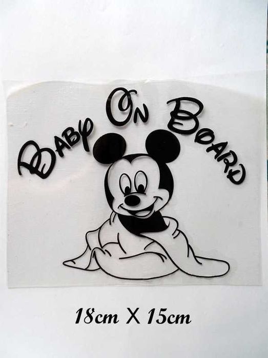 Autocolante para carro Baby Mickey