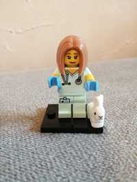 Lego Minifigures Weterynarz z królikiem