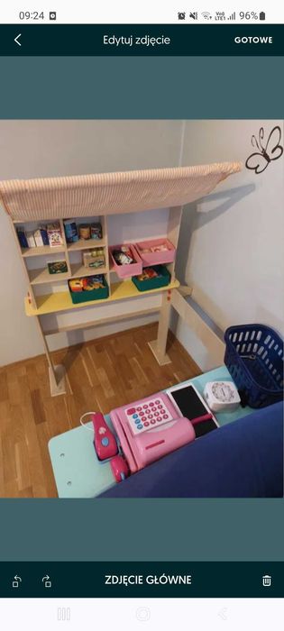 Sklep dla dzieci drewniany Lidl + akcesoria