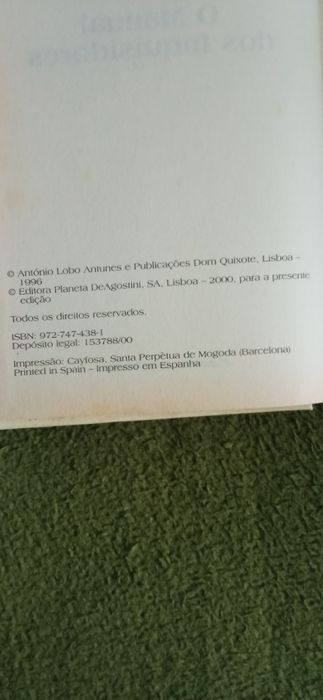 O manual dos inquisidores - António Lobo Antunes