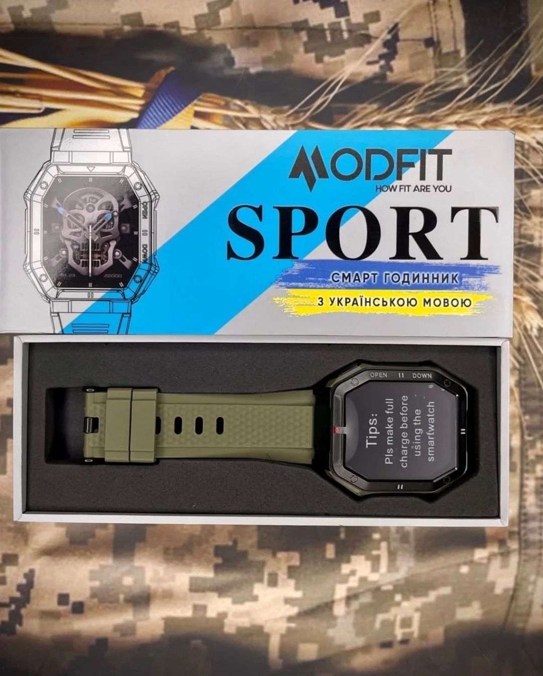 Розумний смарт годинник Modfit Shockwave .Гарантія 12-місяців. 
◻️ М