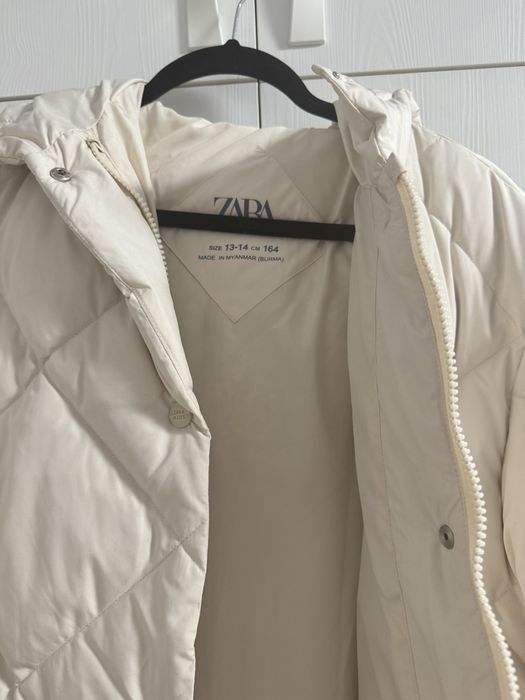 Пуховик  Zara зима для дівчинки 13-14р