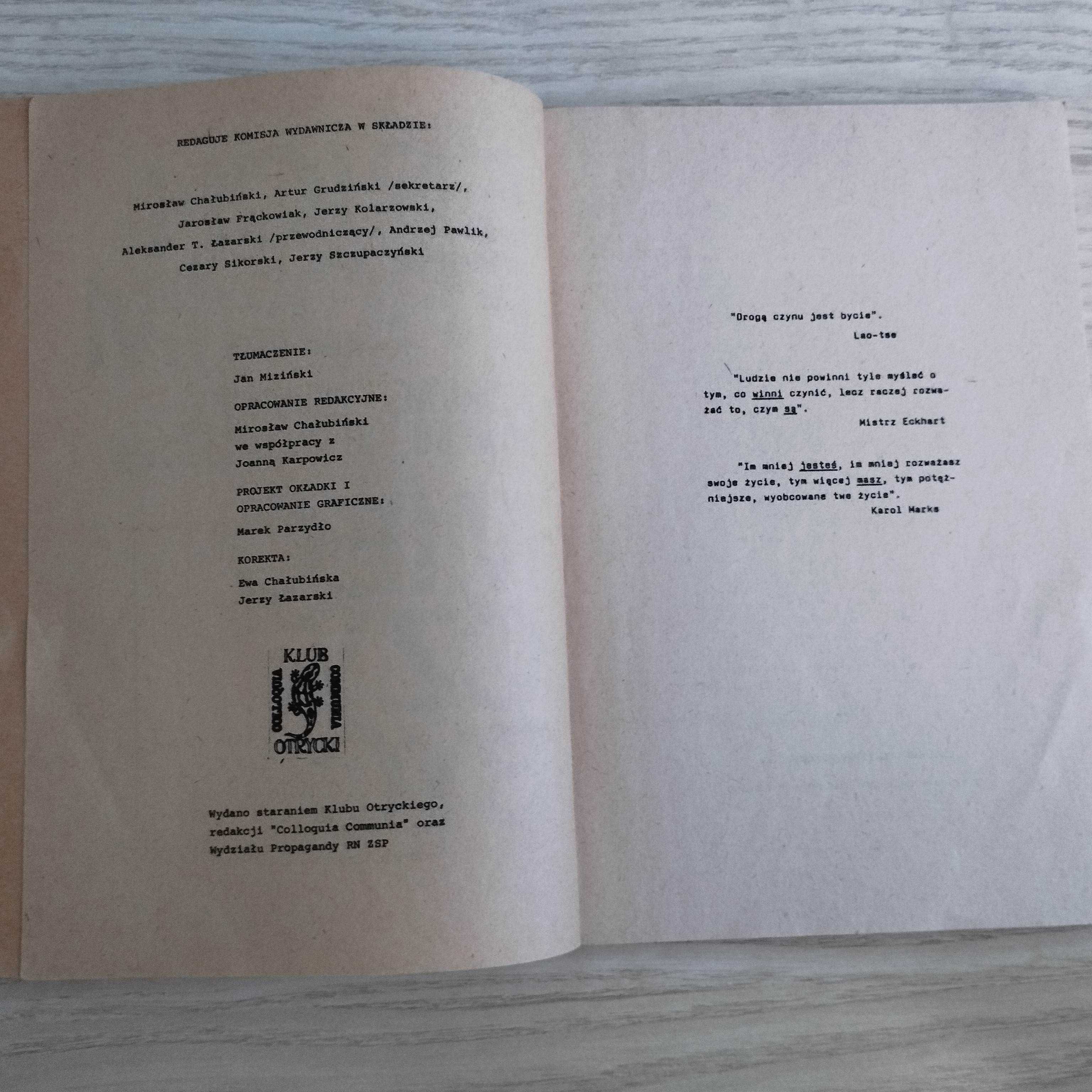 Mieć czy być Erich Fromm 1989