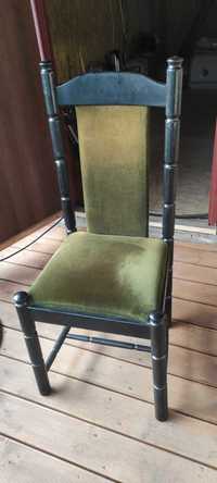 Krzesła drewniane czarne 6 szt