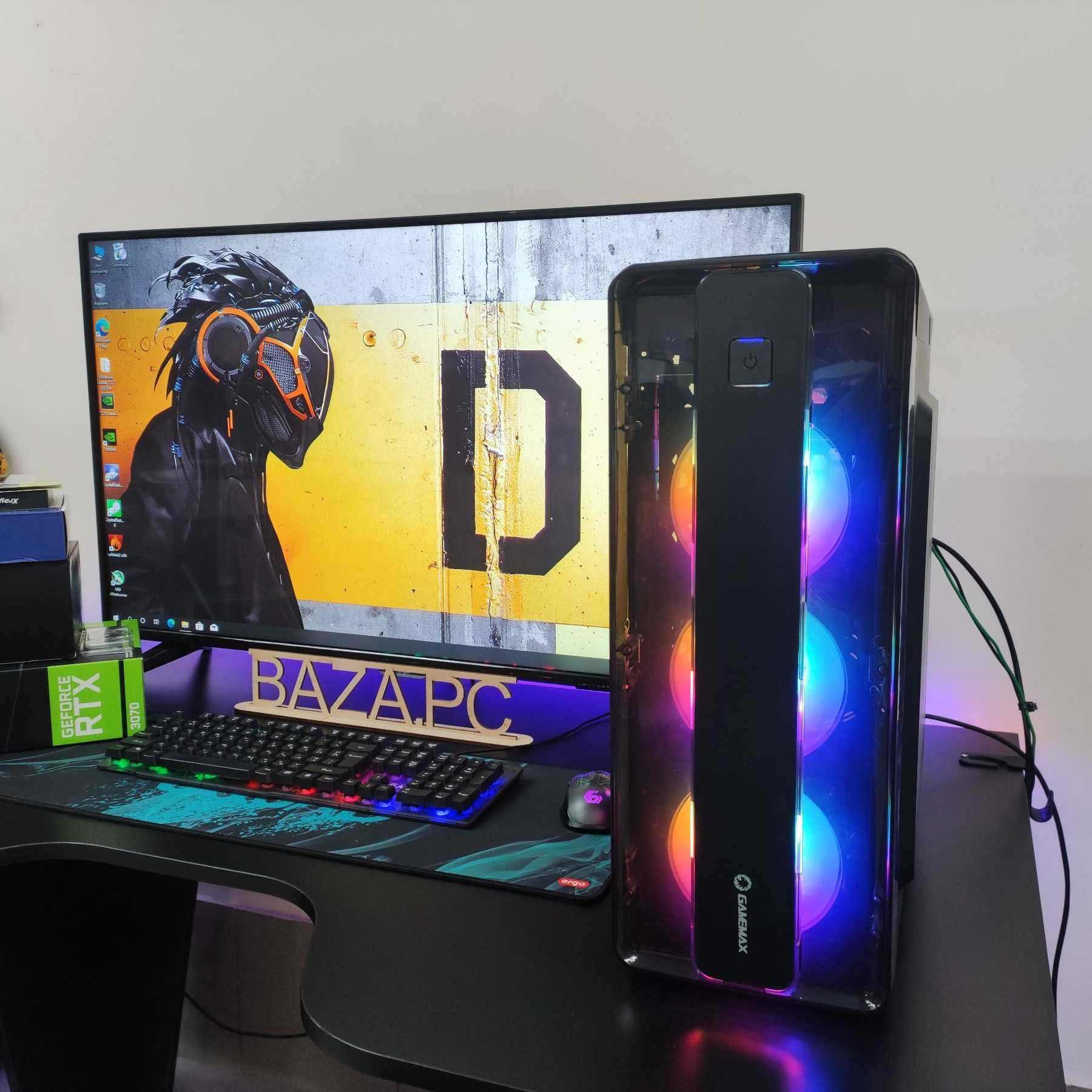 Компютер Новый Ryzen 5 5500, 16GB DDR4, EVGA RTX 3070, SSD 512GB NVMe