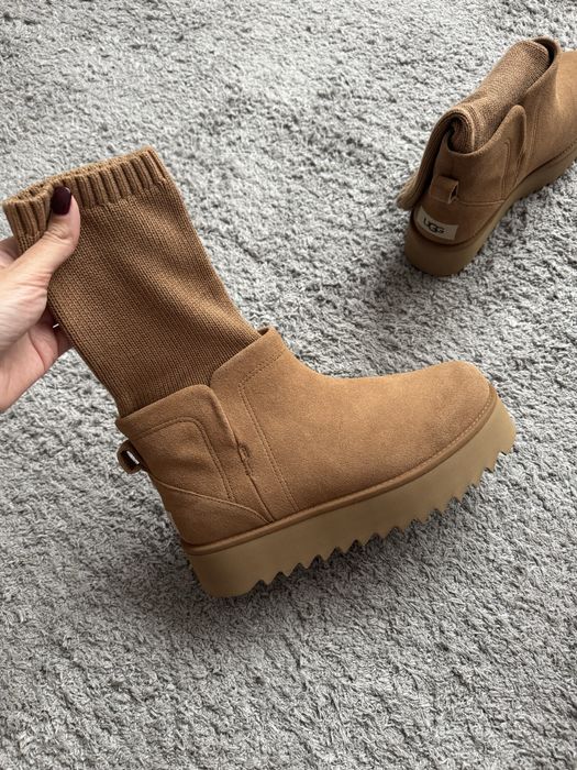 Чоботи, угги ugg classic ultra mini platform sock boot