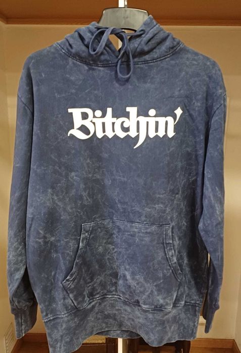 Hoodie Sweat Bitchin' Navy Washed