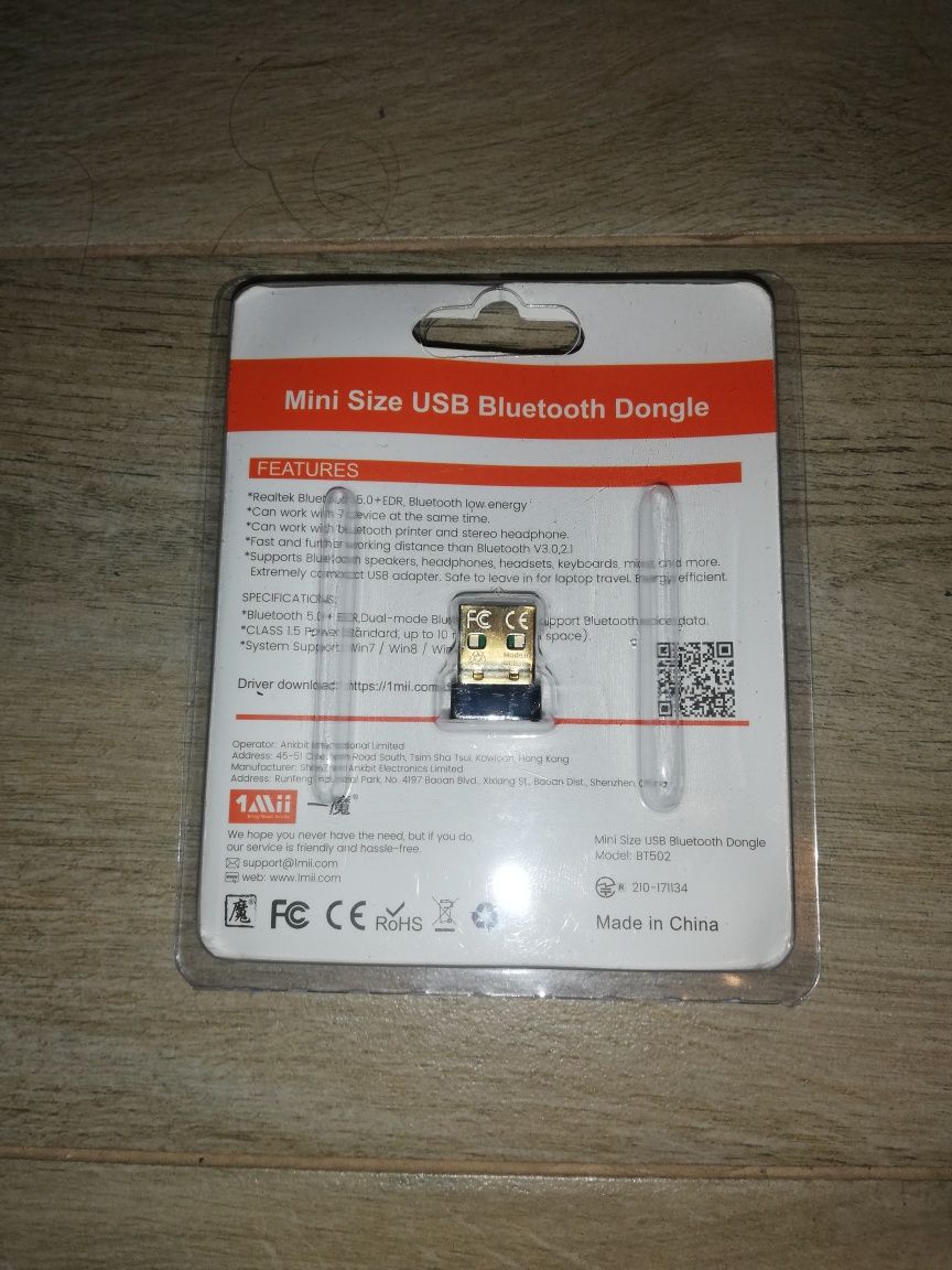 ADAPTER Odbiornik Nadajnik BLUETOOTH 1MII BT502